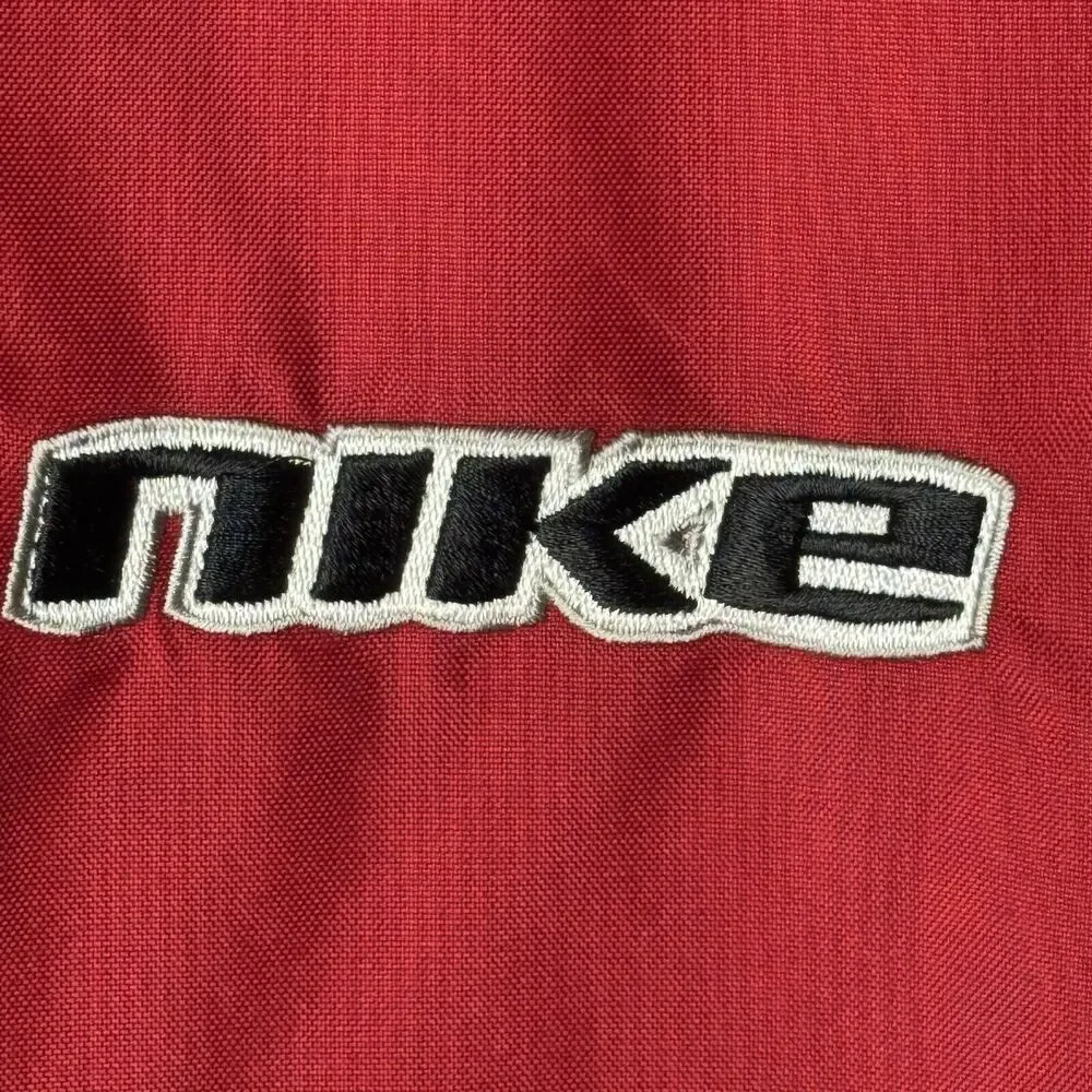 Mens Nike Sportswear Reversible Hood Coat Jacket Nylon Fleece‎ Red Size XL F1SID